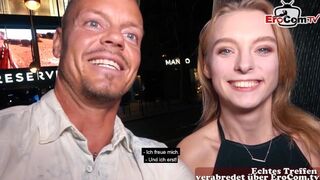 Német pornós csábítja a turista csávót igazi dugásra