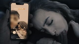 Tini kiscsaj megcsalja a pasiját és leszopja a nagy pélót